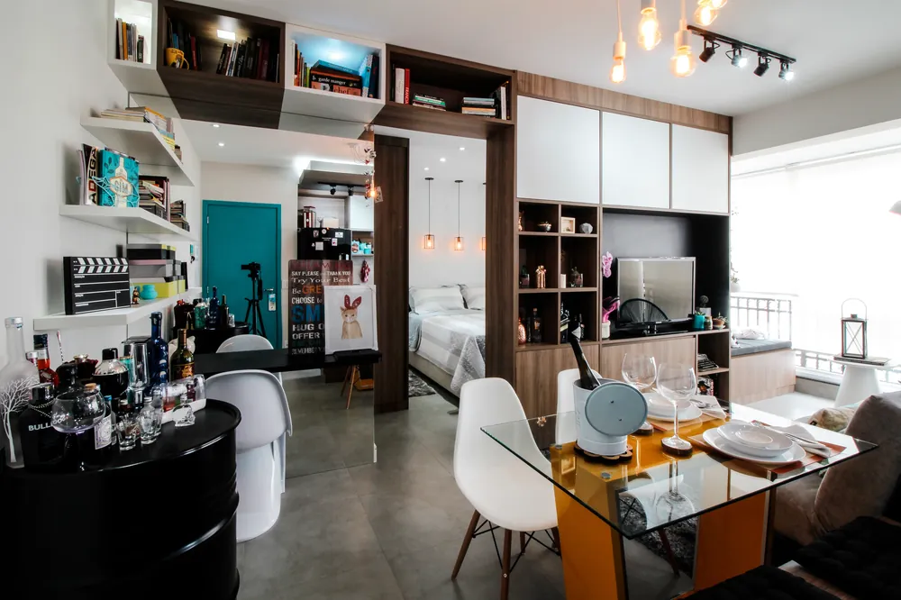 Studio compacto e colorido — Projeto Colors